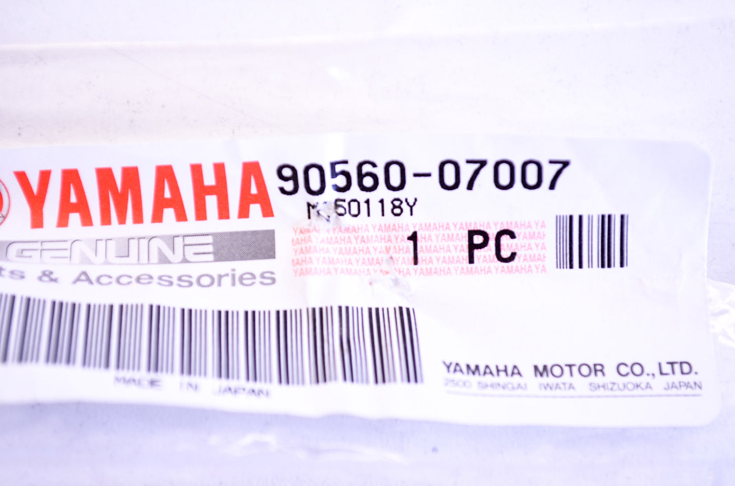 New OEM Yamaha 90560-07007-00 Spacer NOS