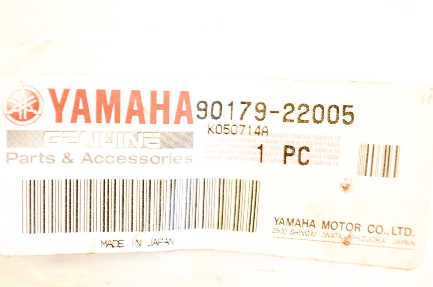 New OEM Yamaha 90179-22005-00 Nut NOS