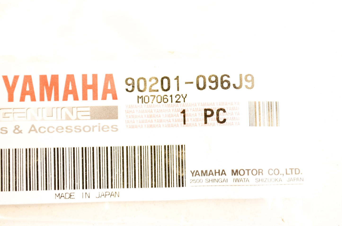 OEM Yamaha 90201-096J9-00 Plate Washer
