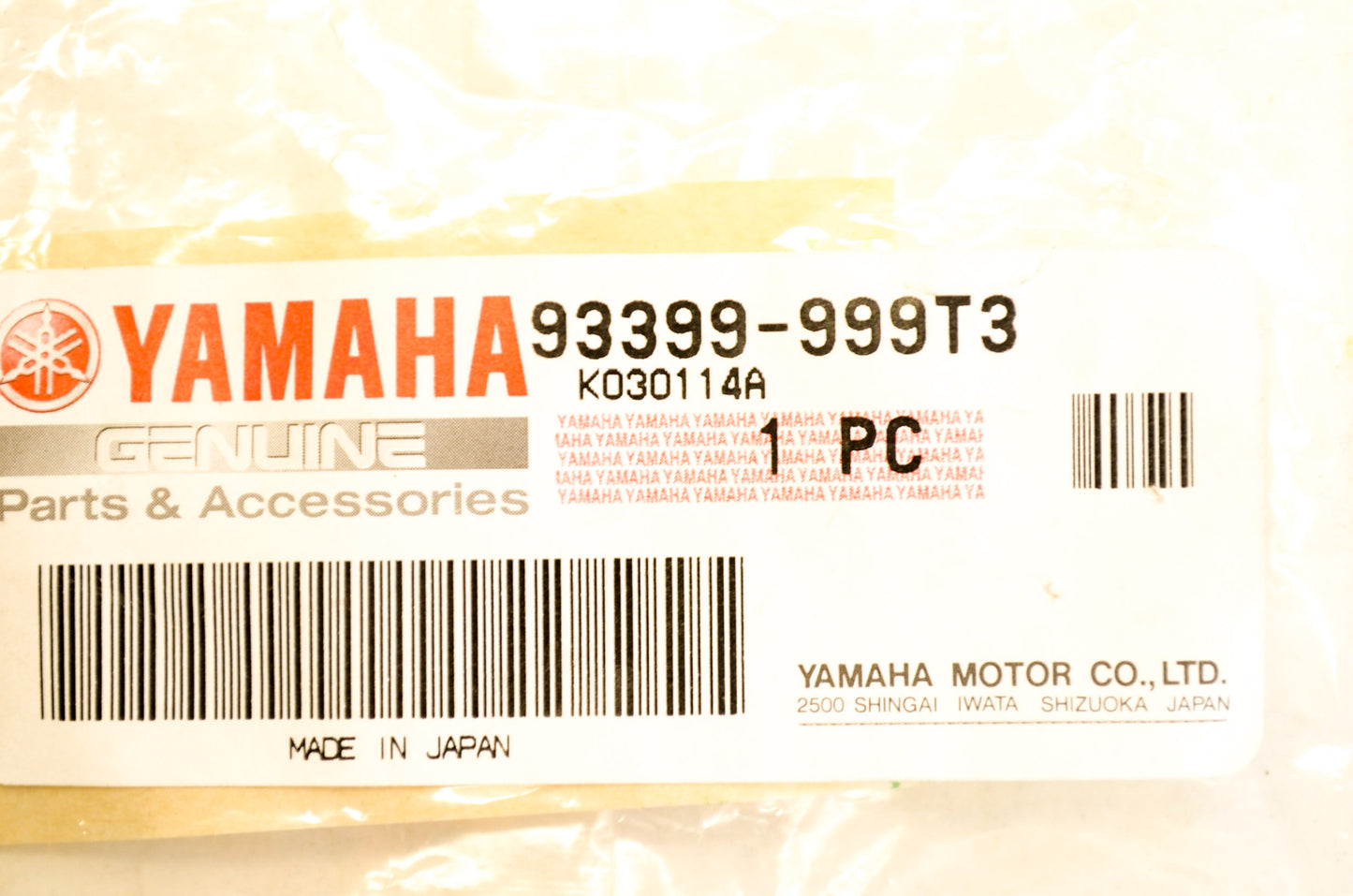 OEM Yamaha 93399-999T3-00 Bearing 3ET1 NOS