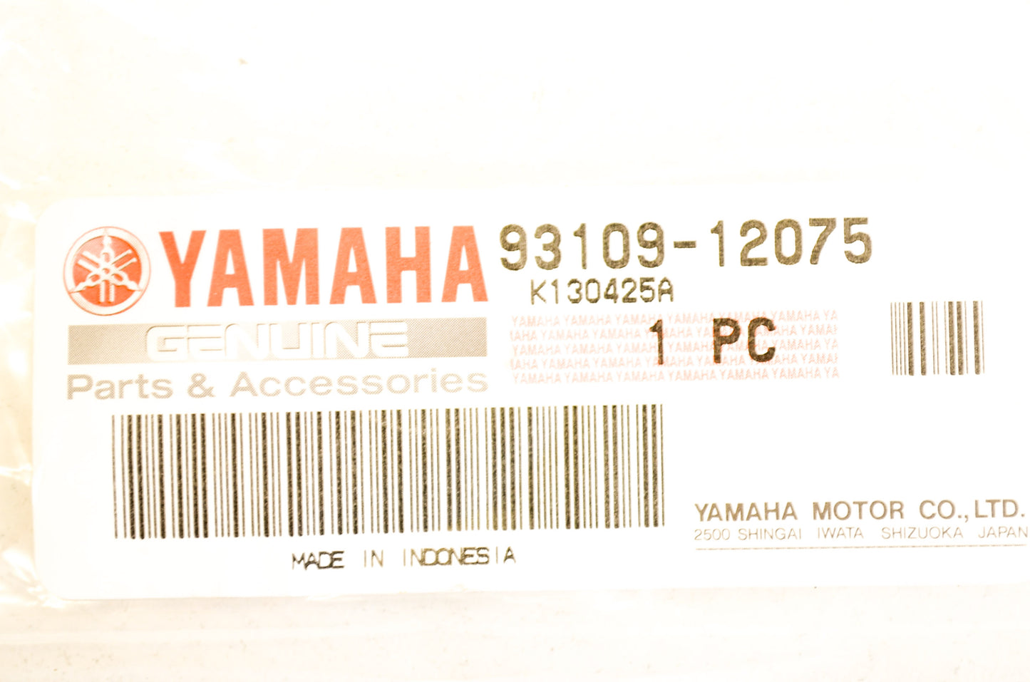 New OEM Yamaha 93109-12075-00 Oil Seal NOS
