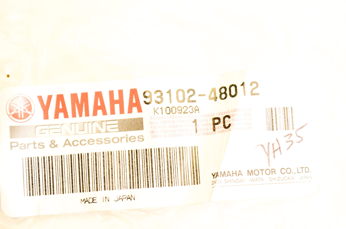 OEM Yamaha 93102-48012-00 Oil Seal NOS