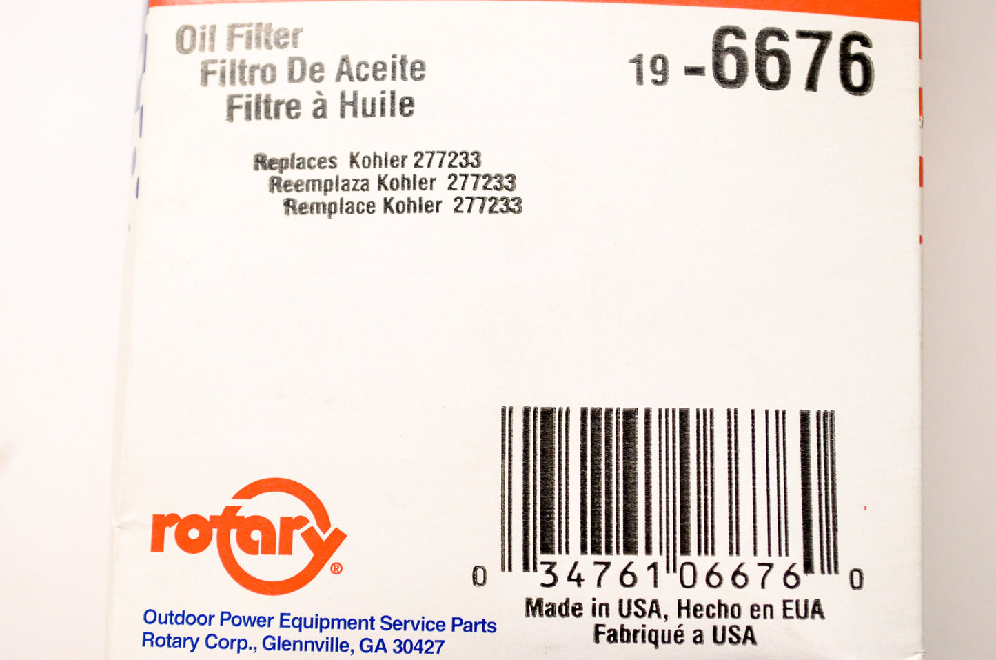 New Rotary Oil Filter Kohler NOS