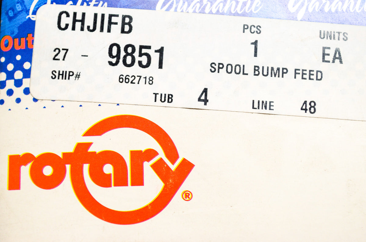 Rotary 27-9851, 9851 Bump Feed Spool NOS