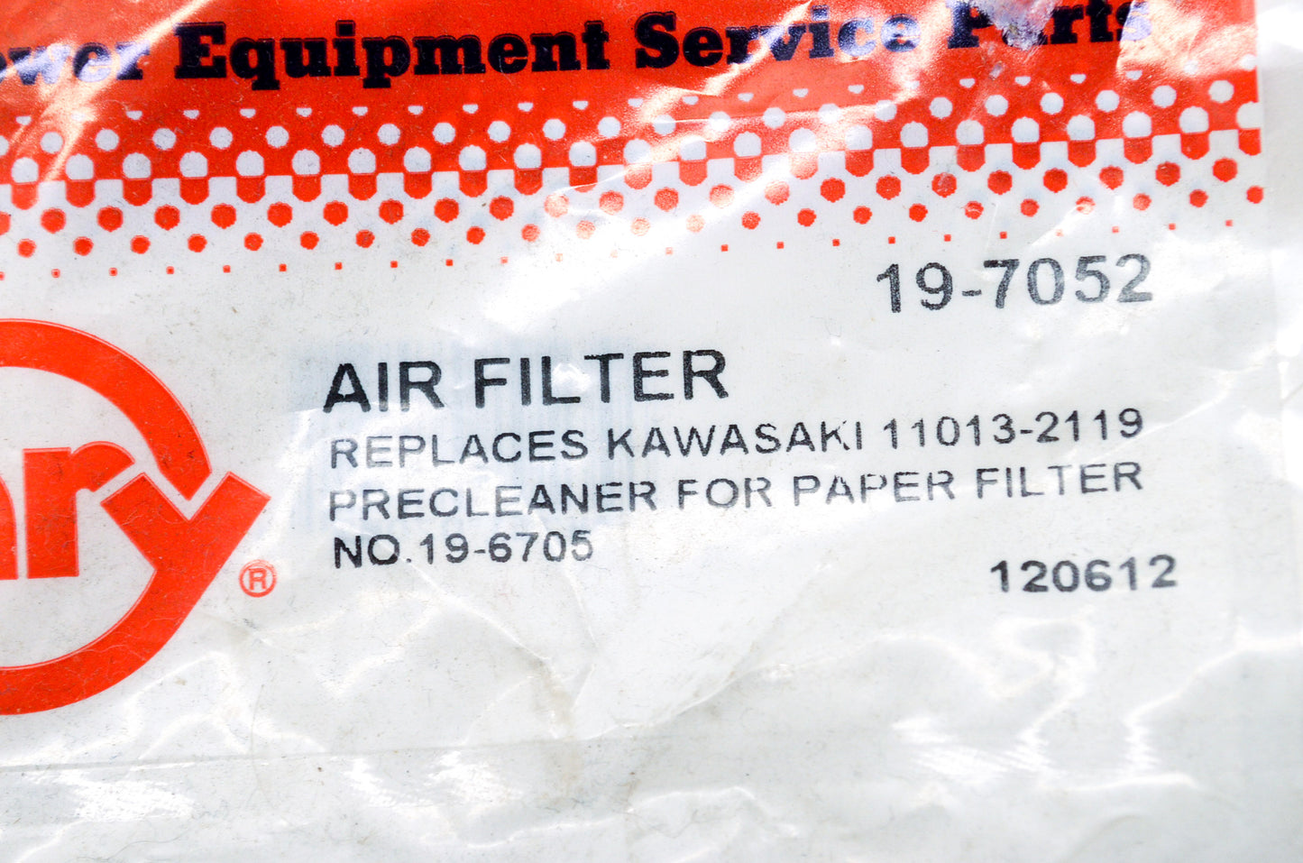 New Rotary Foam Air Filter Kawasaki Precleaner for 19-6705 NOS