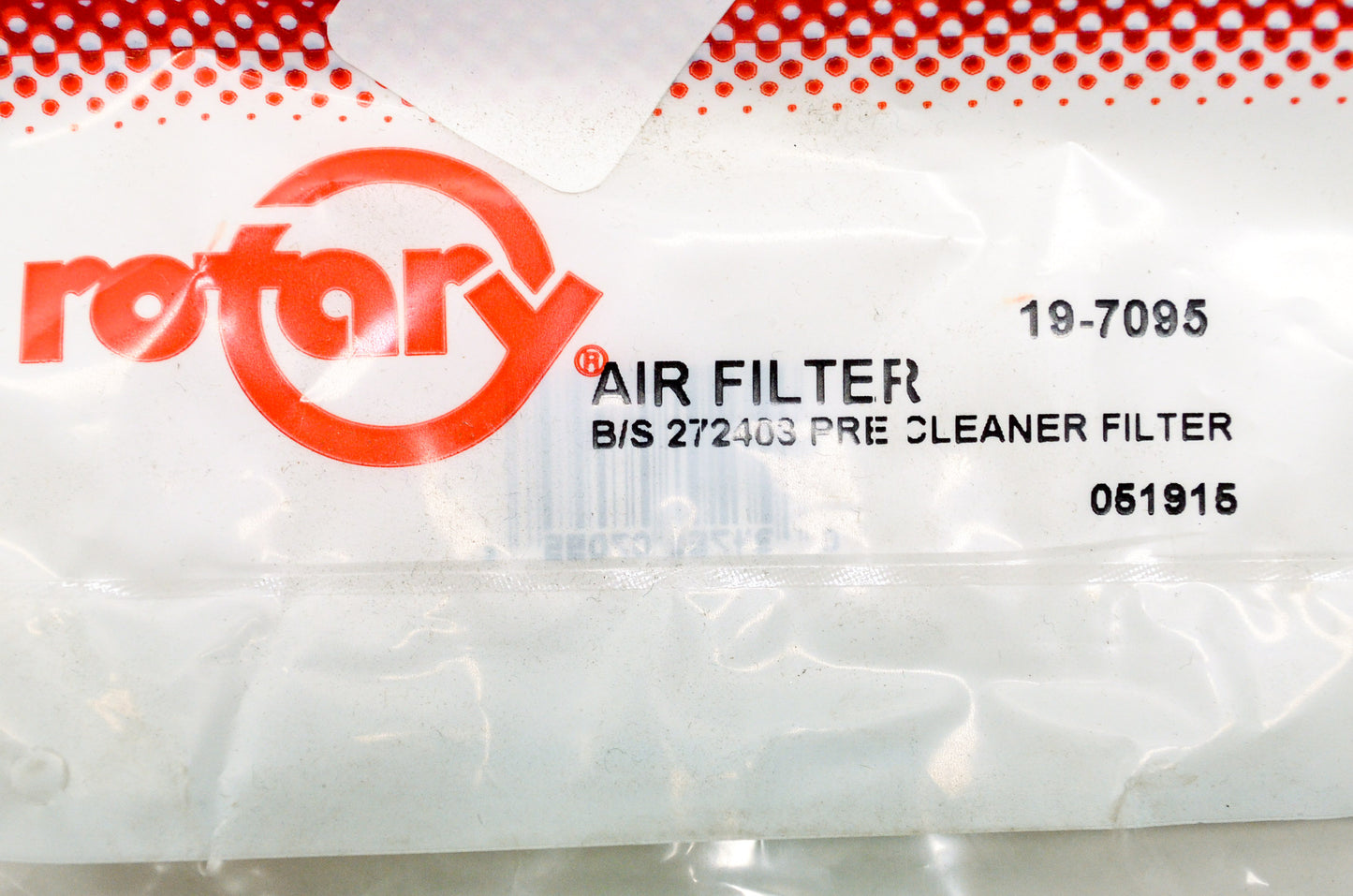 Rotary 19-7095, 272403, 7095 Foam Air Filter Precleaner NOS
