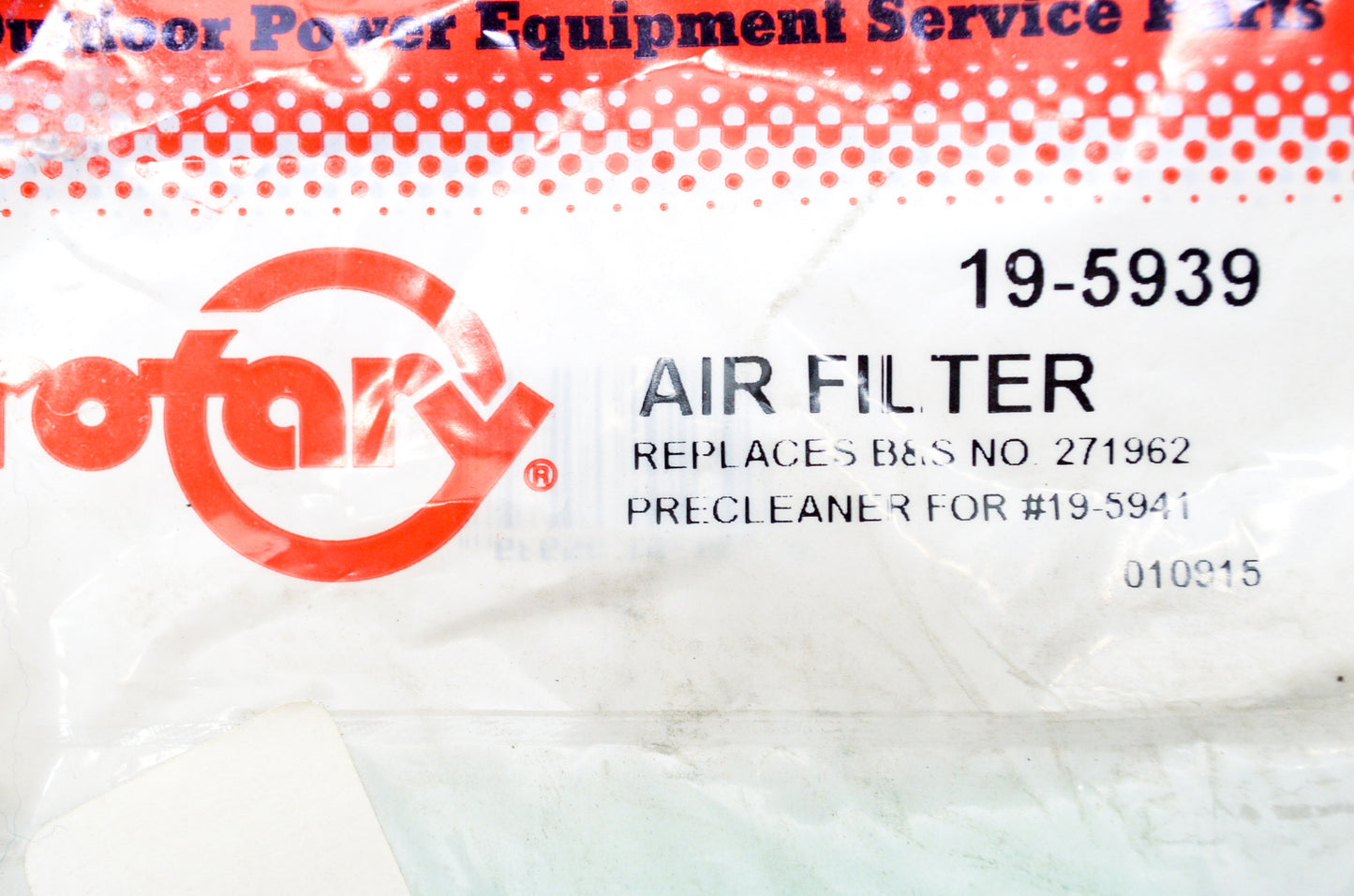 New Rotary Foam Air Filter Precleaner for 19-5941 NOS