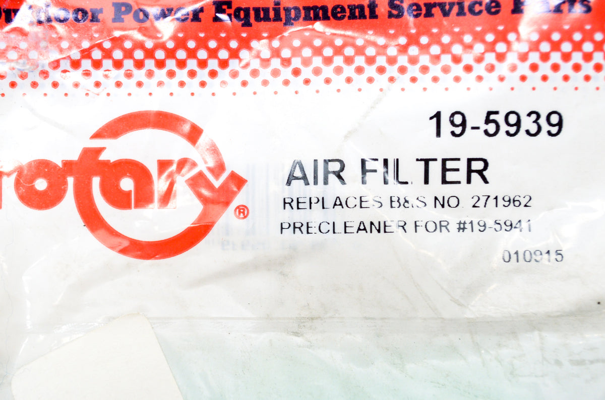 Rotary 19-5939, 271962, 5939 Foam Air Filter Precleaner for 19-5941 NOS