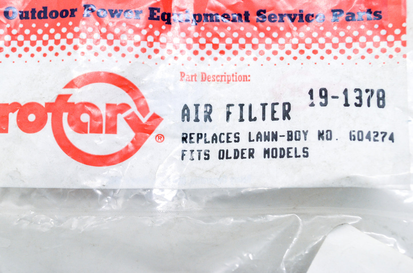 New Rotary Foam Air Filter Lawnboy Older Models NOS