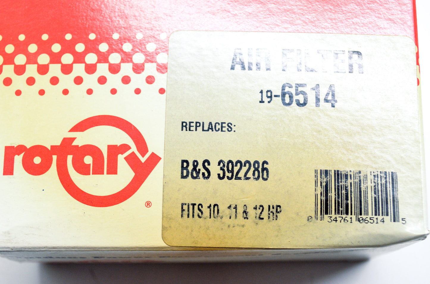 New Rotary Air Filter 10, 11 & 12 HP NOS