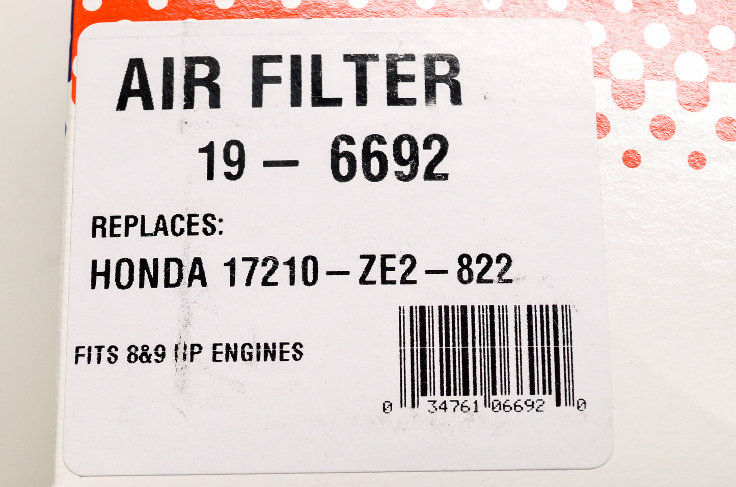 Air Filter NOS