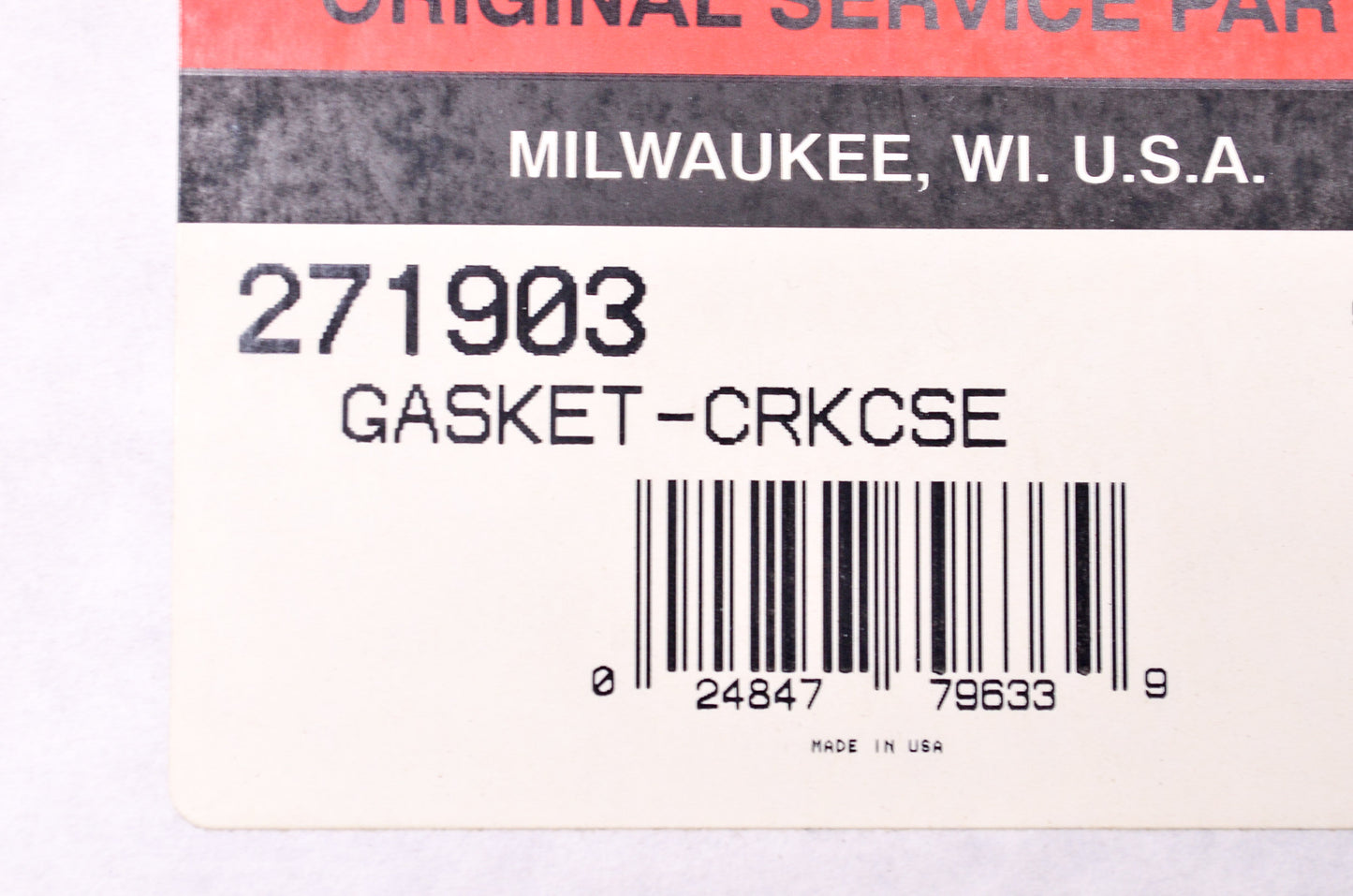 OEM Briggs & Stratton 271903 Crankcase Gasket NOS