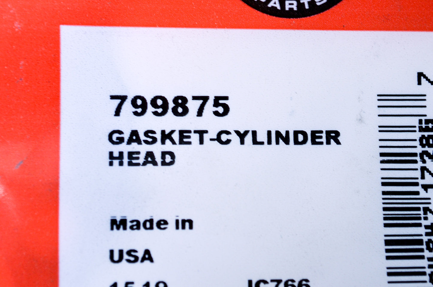 New Briggs & Stratton 799875 Cylinder Head Gasket NOS