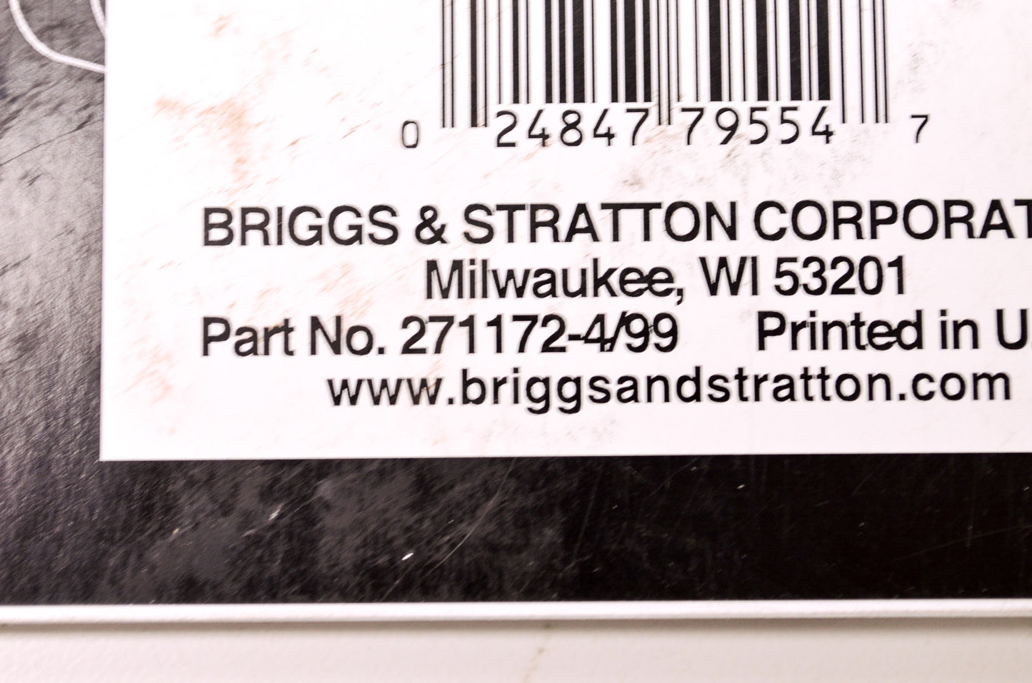 New Briggs & Stratton Twin Cylinder 'L' Head Repair Manual NOS