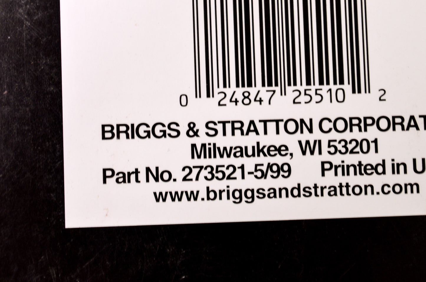 New Briggs & Stratton Intek V-Twin Cylinder OHV Repair Manual NOS
