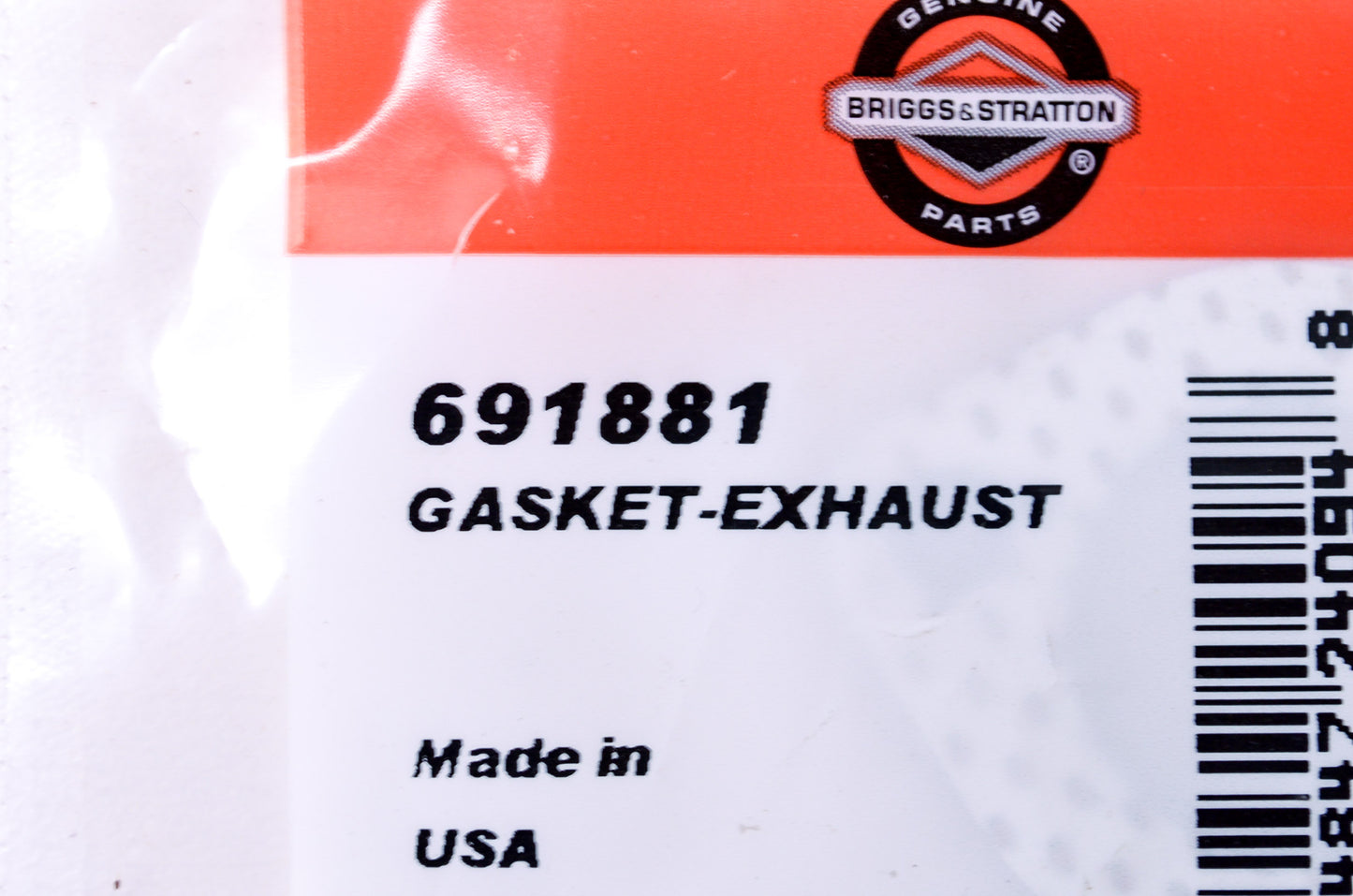 OEM Briggs & Stratton 691881 Exhaust Gasket NOS