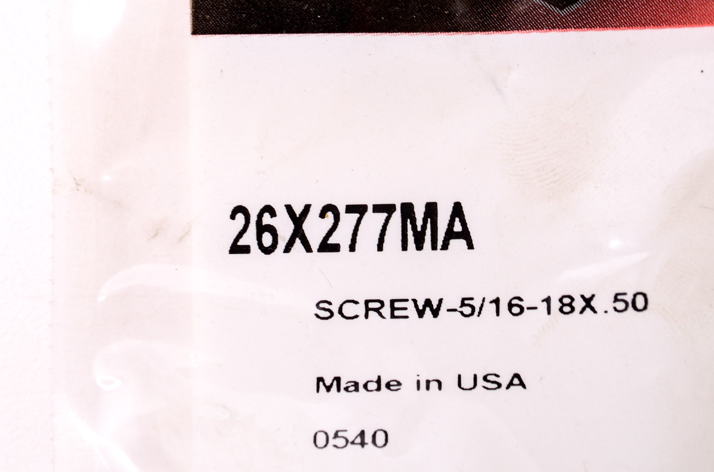 OEM Briggs & Stratton 26X277MA Screw 5/16-18x.50 NOS