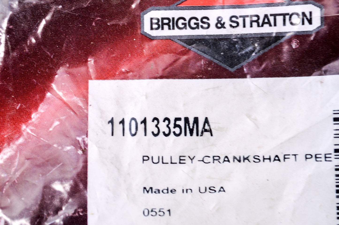 New Briggs & Stratton Crankshaft Pulley NOS