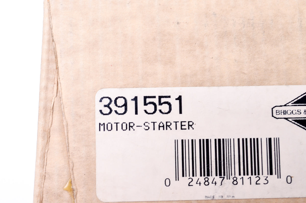 OEM Briggs & Stratton 391551 Starter Motor NOS