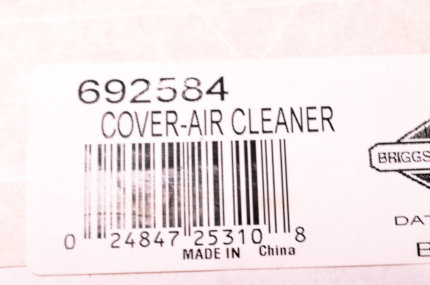 New Briggs & Stratton Air Cleaner Cover NOS