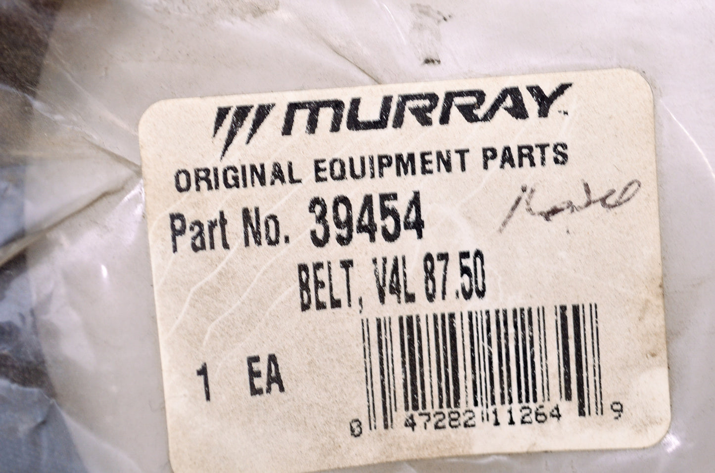 Murray 39454, V4L87.50 Belt NOS