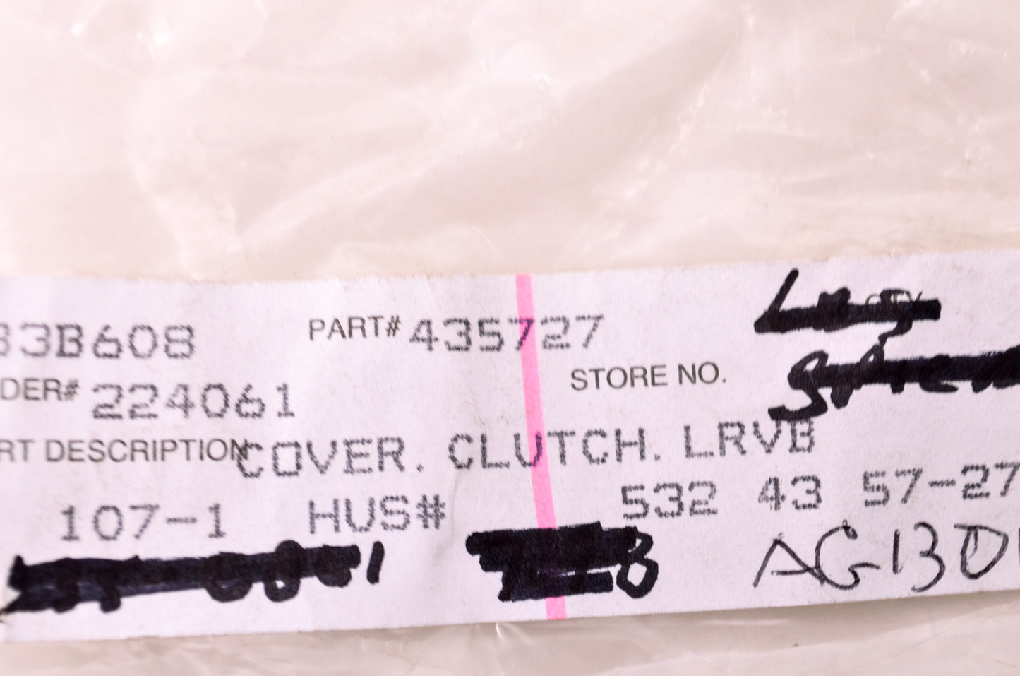 Craftsman 435727 Clutch Cover NOS
