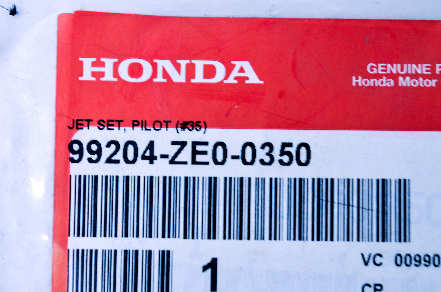 New OEM Honda Pilot Jet Kit NOS