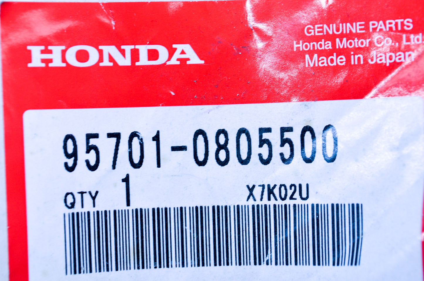 OEM Honda 95701-08055-00 Flange Bolt (8X55) NOS