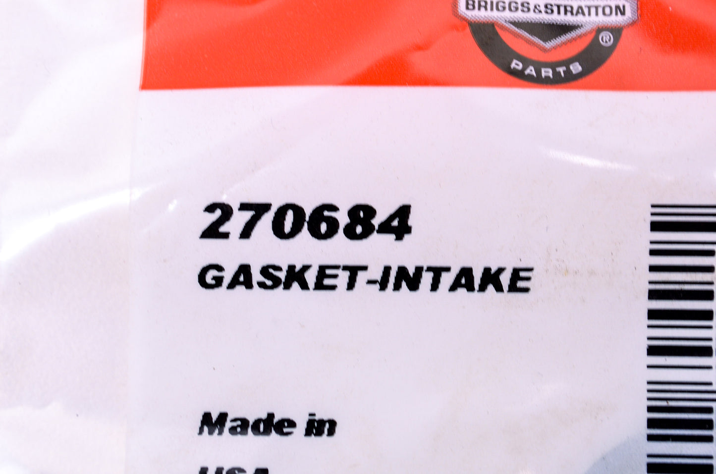 New Briggs & Stratton 270684 Intake Gasket NOS