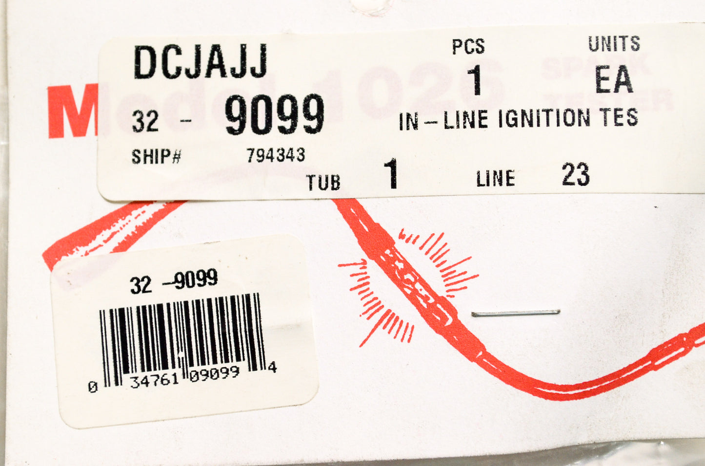 New Rotary In-Line Ignition Spark Tester NOS