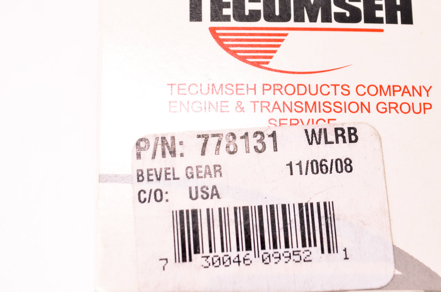 New Tecumseh Bevel Gear NOS