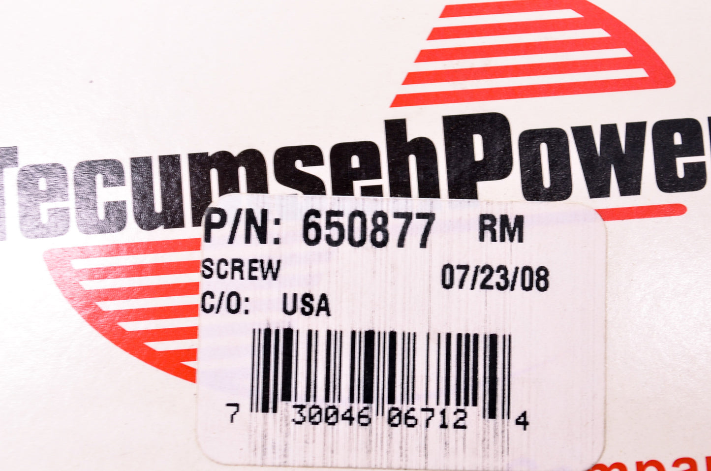 New Tecumseh 650877 Screw Bolt NOS