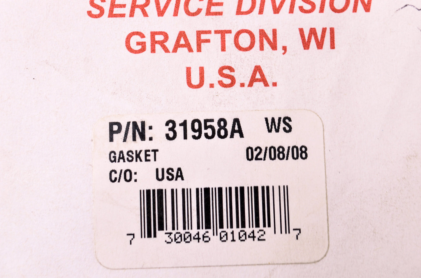 New Tecumseh Valve Cover Gasket NOS