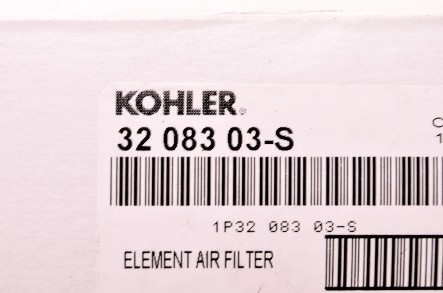New Kohler 32 083 03-S Air Filter NOS