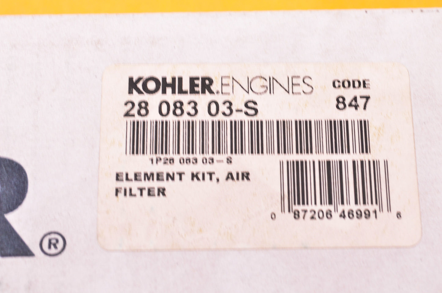 New Kohler 28 083 03-S Air Filter Element Kit NOS