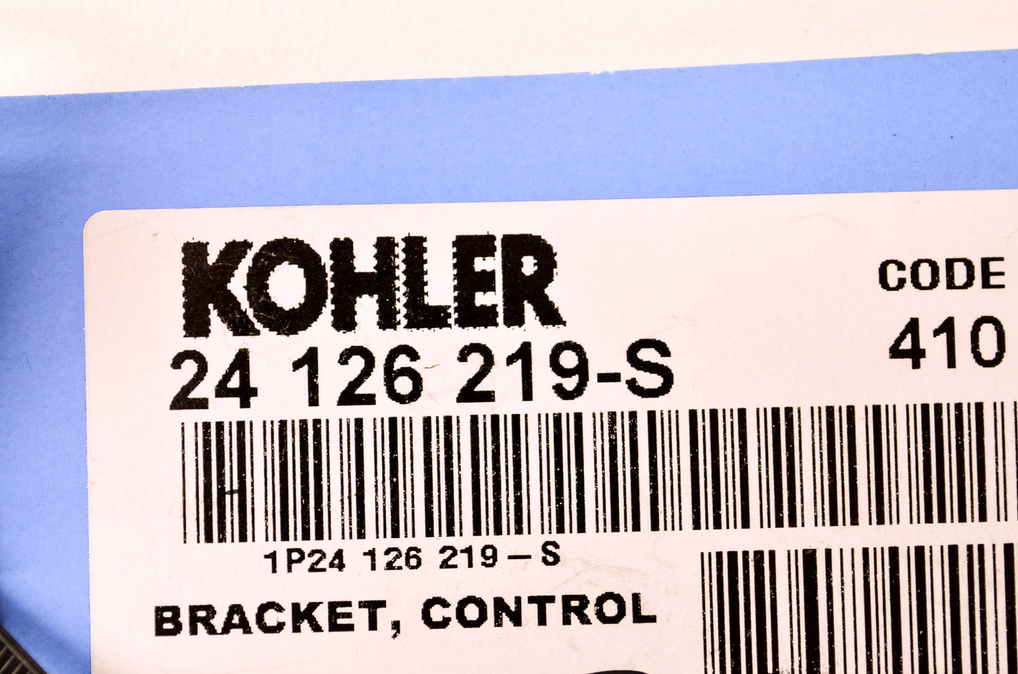 New Kohler Control Bracket NOS
