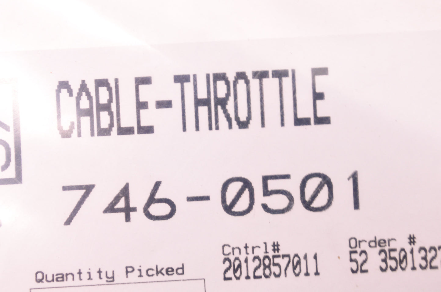 New MTD Throttle Cable NOS