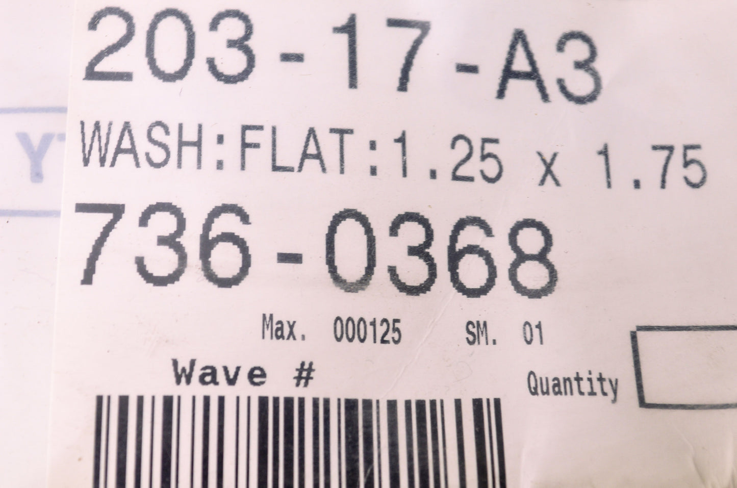 MTD 736-0368 Flat Washer NOS