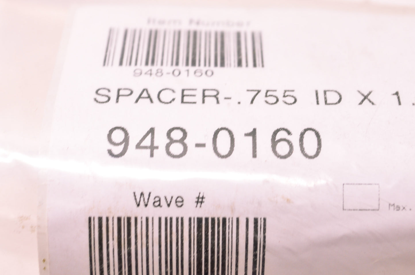 MTD 948-0160 Spacer NOS