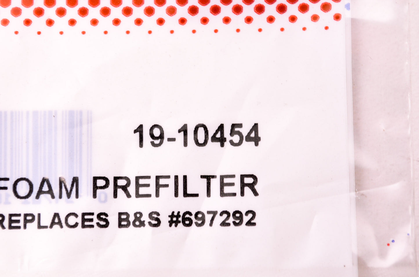 Rotary 19-10454 Prefilter NOS