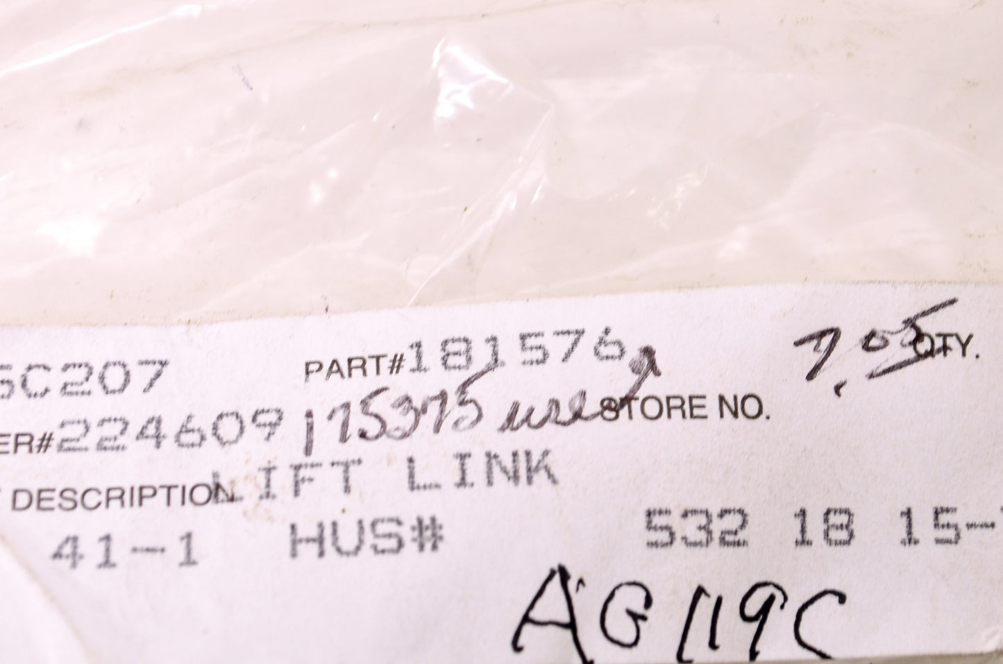 AYP 181576 Lift Link NOS
