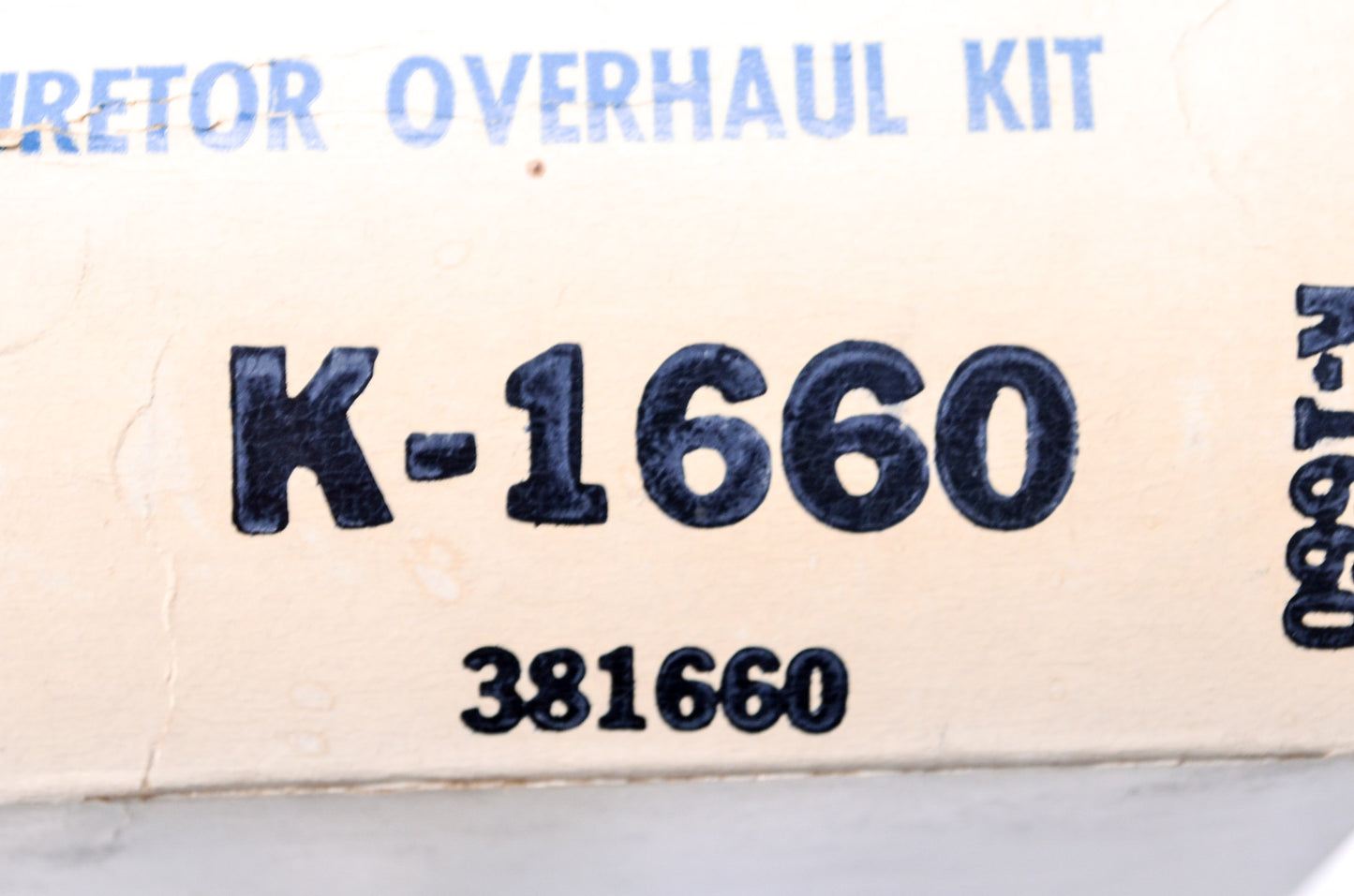 Bendix K-1660, 381660 Carburetor Kit NOS