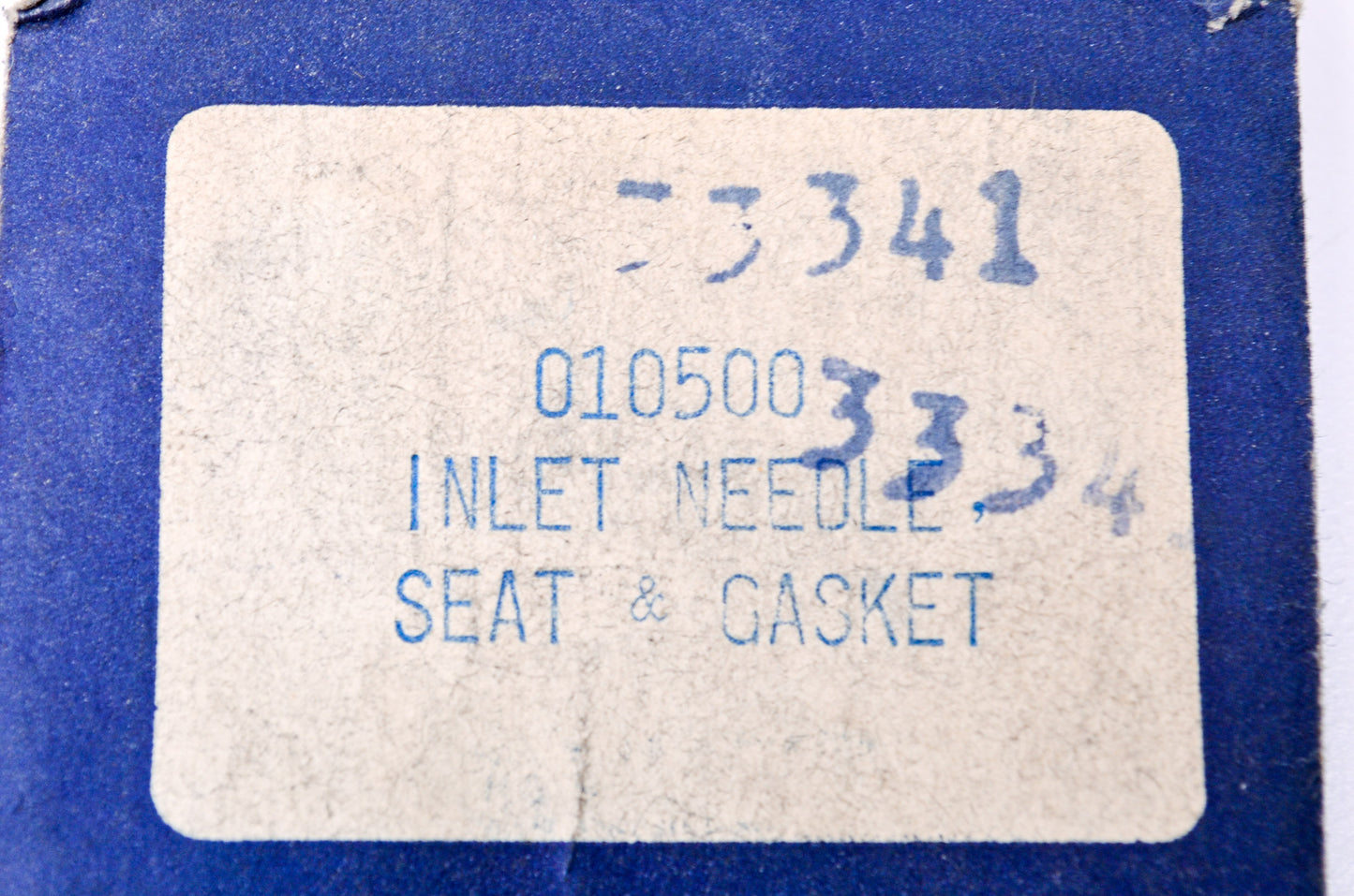 New Tillotson Inlet Needle Seat & Gasket Kit NOS