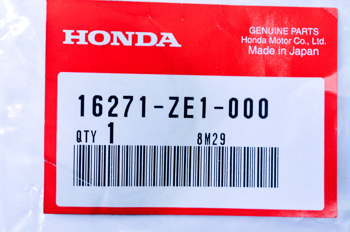 OEM Honda 16271-ZE1-000 Elbox Packing Qty 2 NOS