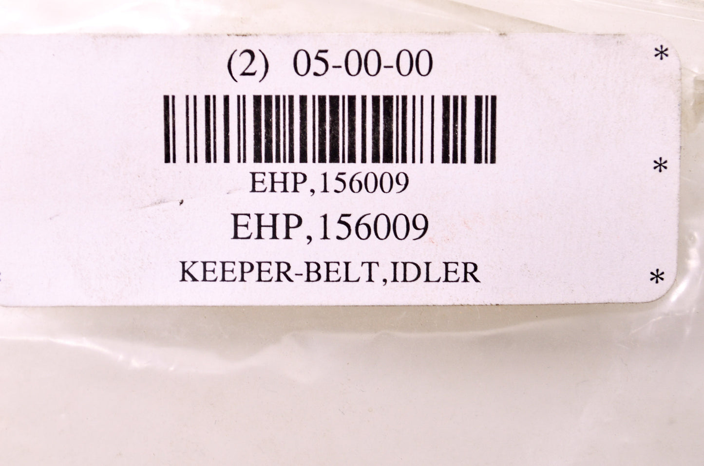 Idler Belt Keeper NOS