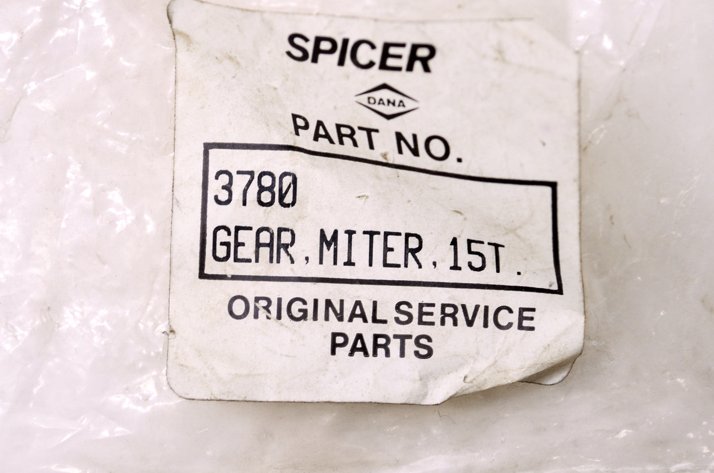 Spicer 3780 15T Miter Gear NOS