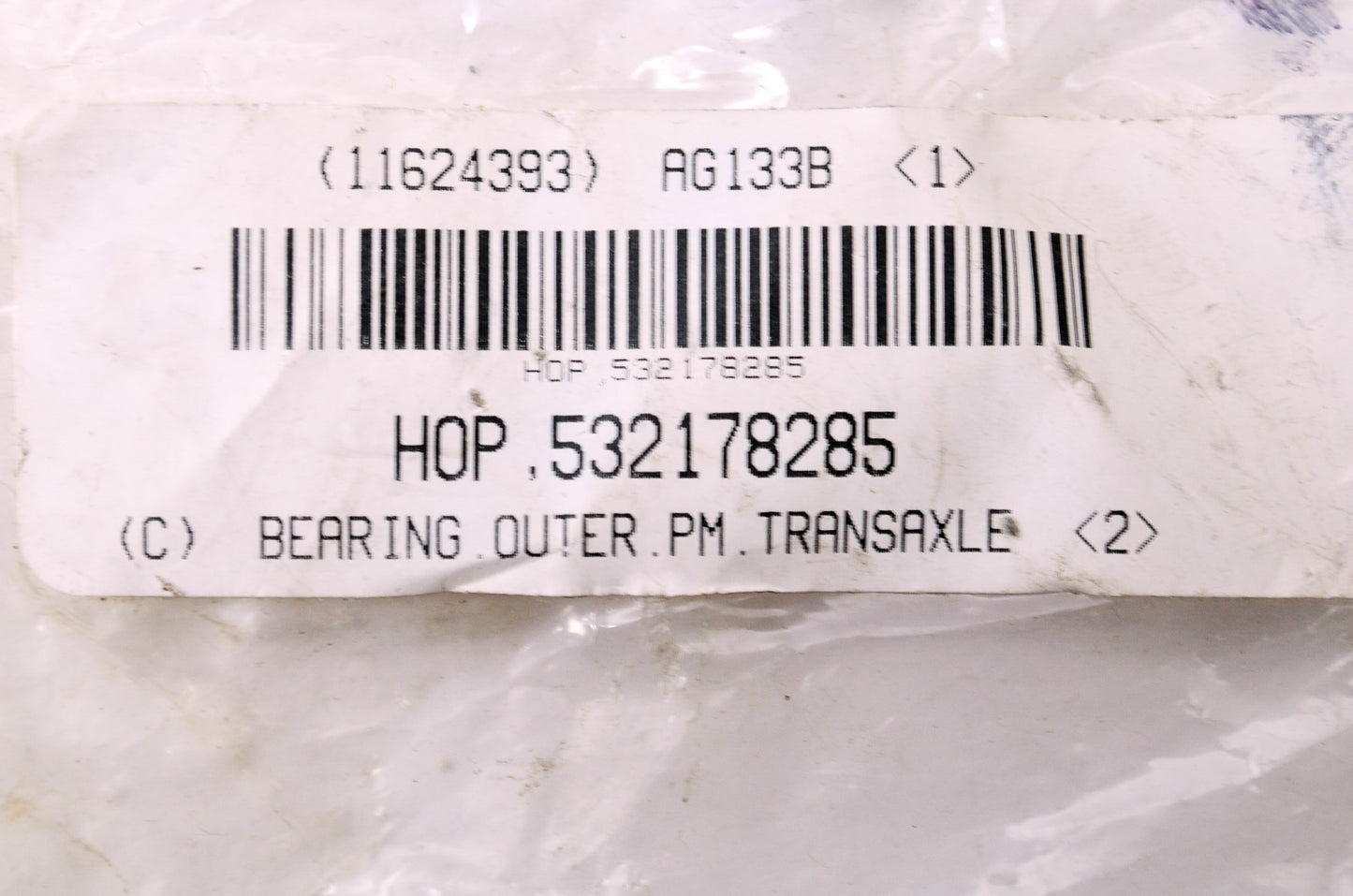 New AYP Outer Transaxle Bearing NOS