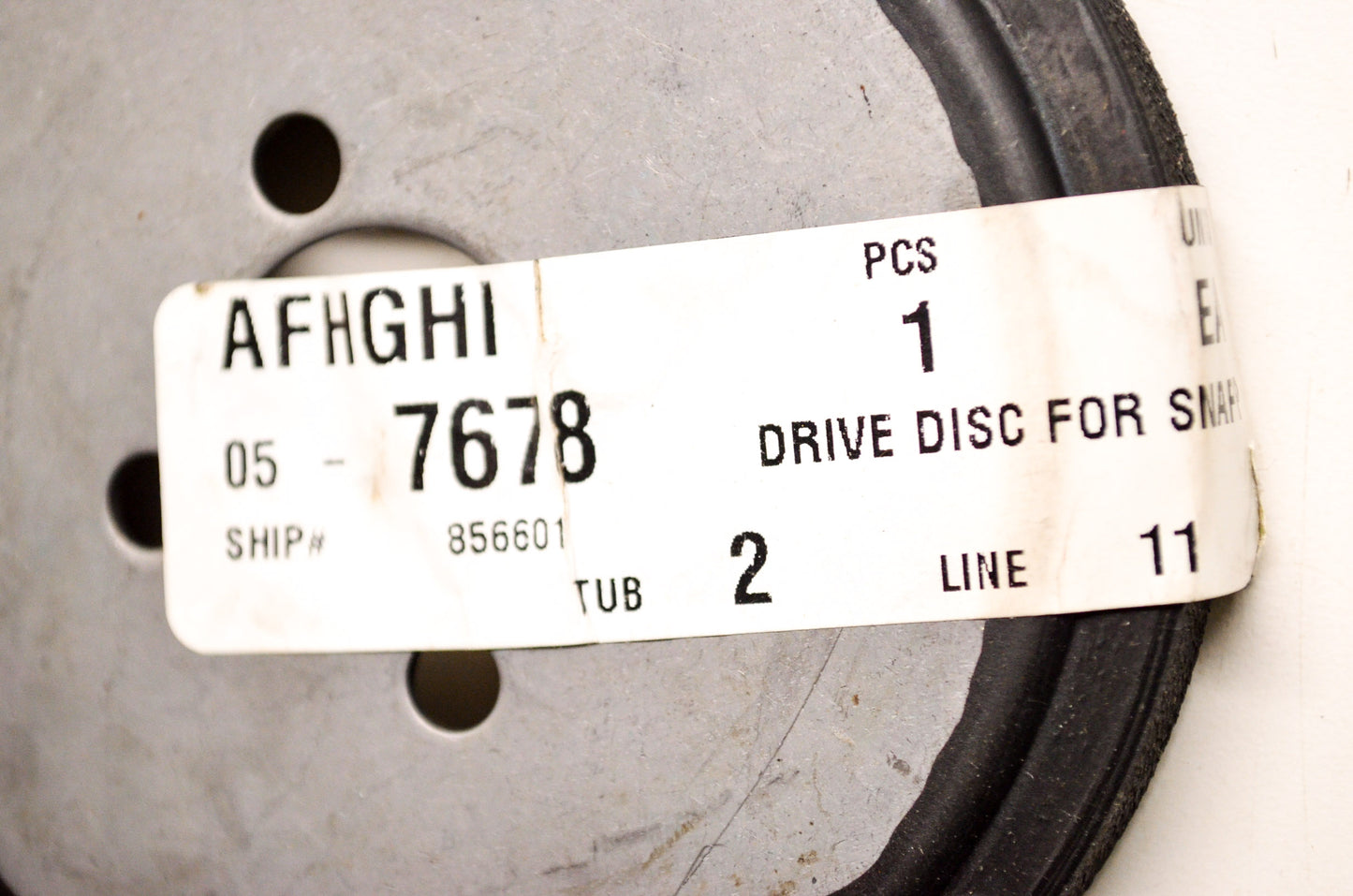 New Rotary Drive Disc Snapper NOS