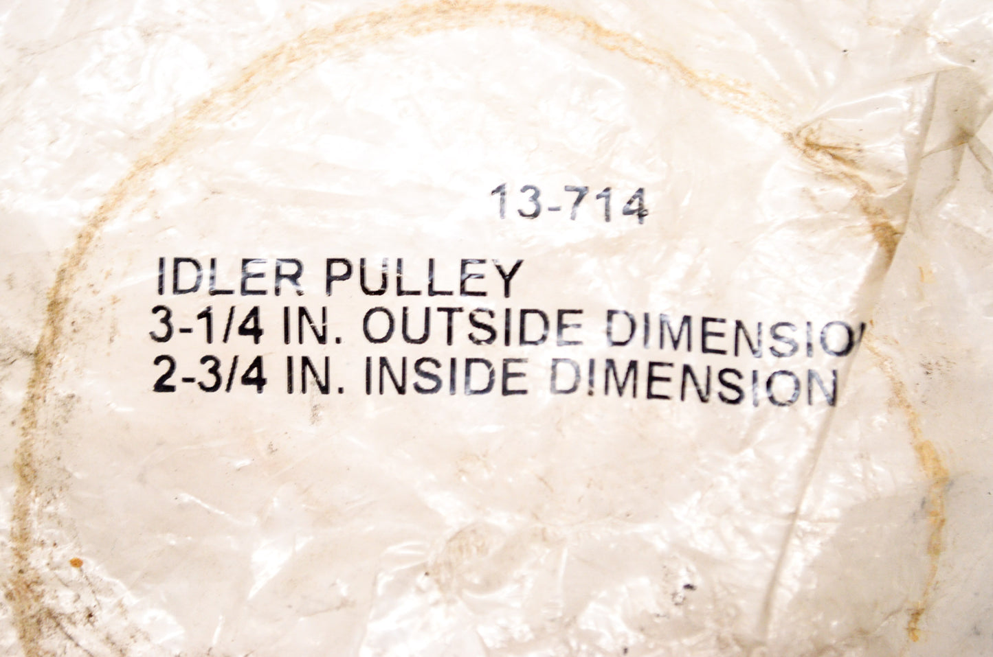 New Rotary Idler Pulley 3-1/4 OD x 2-3/4 ID NOS