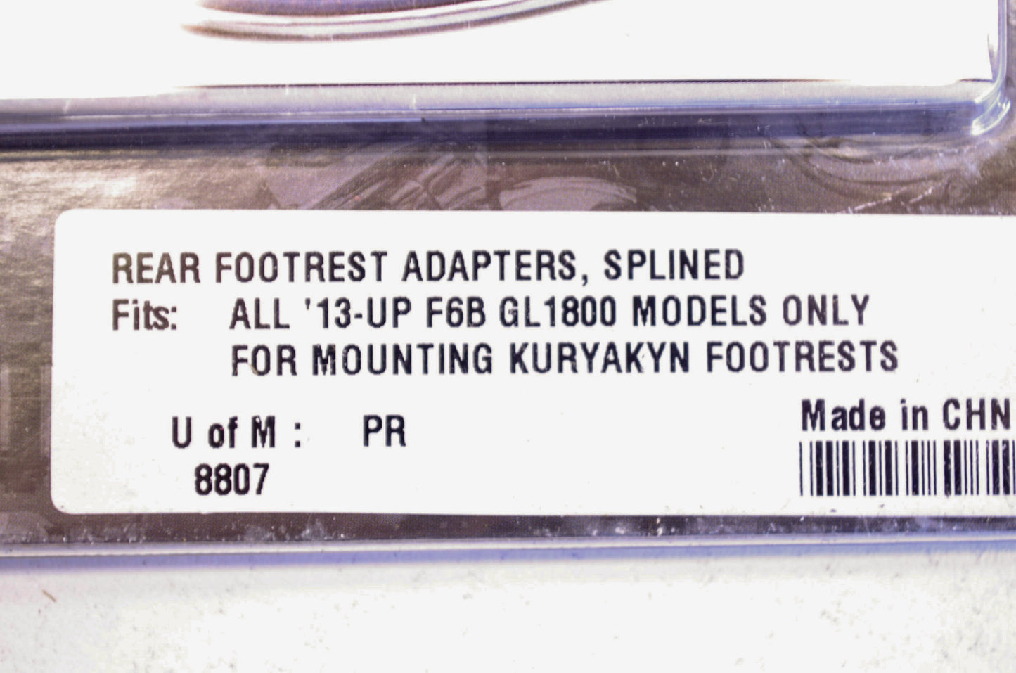 Rear Splined Footrest Adapter Kit NOS
